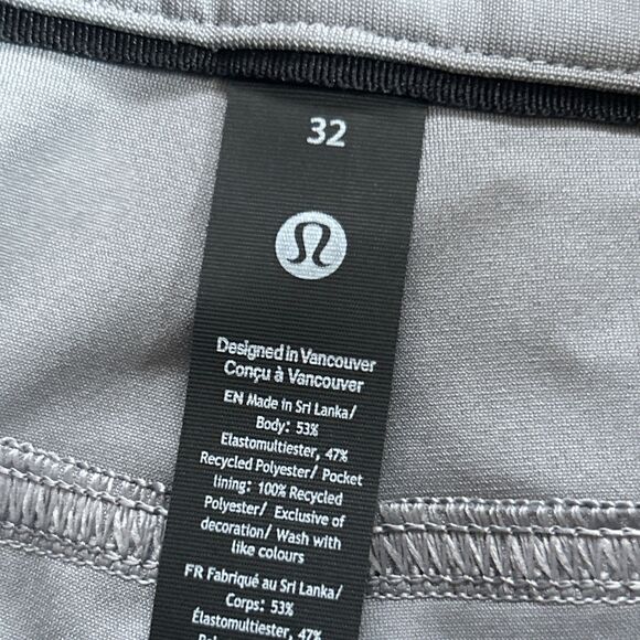 Lululemon ABC Pants Mens 32 Gray Warpstreme Classic Fit Pockets M5AQ9S - Picture 3 of 9